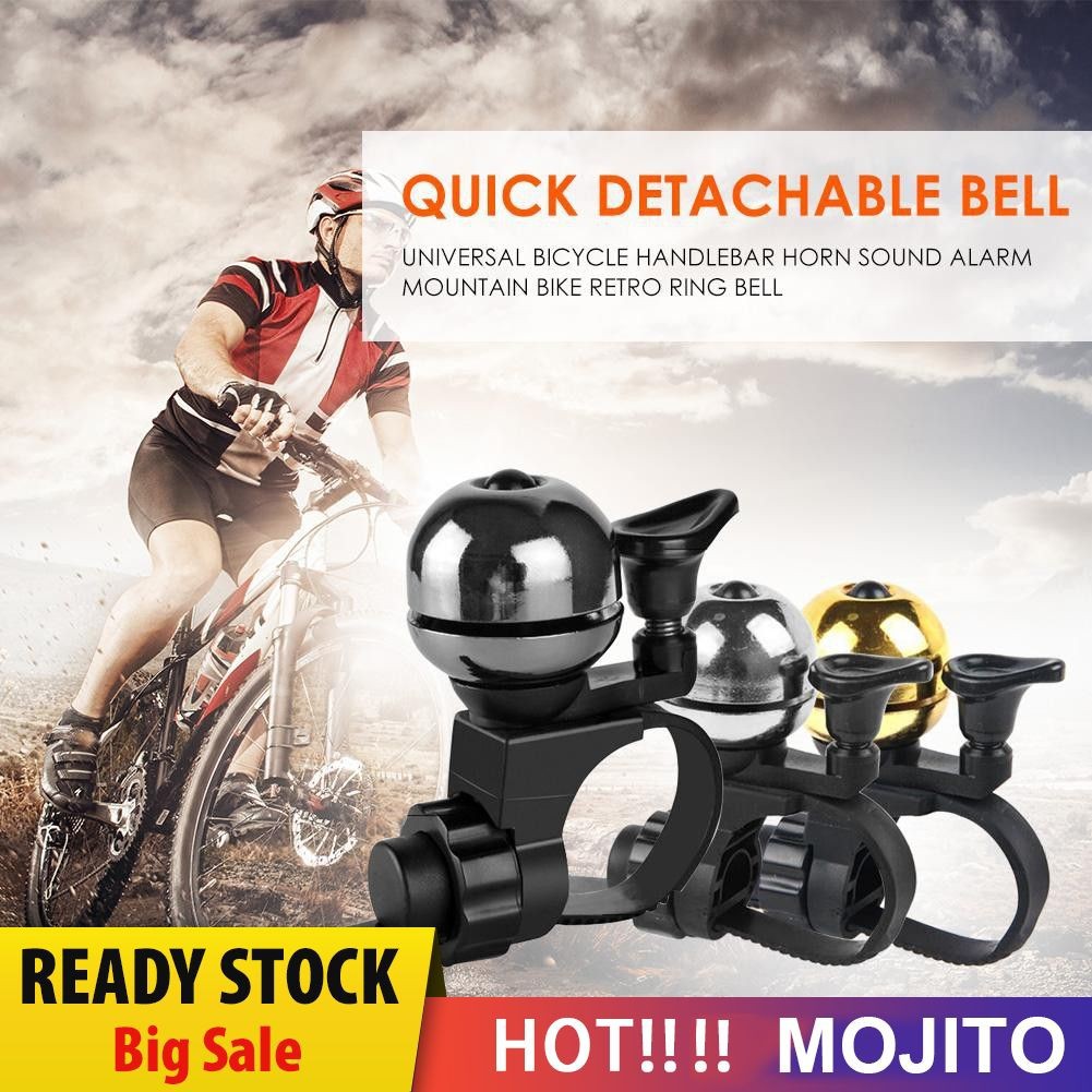 MOJITO Universal Bicycle Handlebar Horn Sound Alarm Mountain Bike Retro Ring Bell