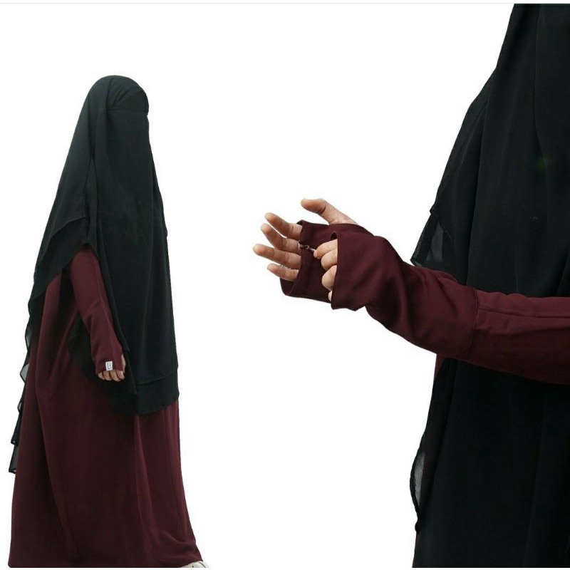 pop abaya MPOP Elmadina Mina Dark cherry