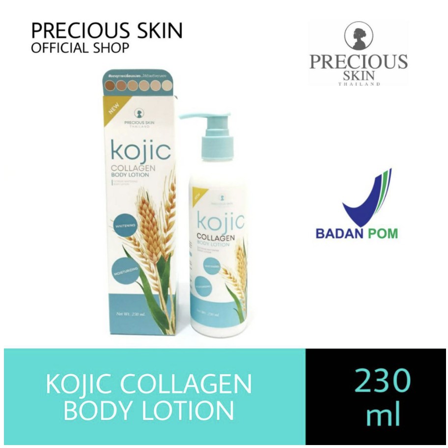 [BPOM] Precious Skin Kojic Collagen Extreme Whitening Lotion Pagi - Malam / Body Lotion 230ML