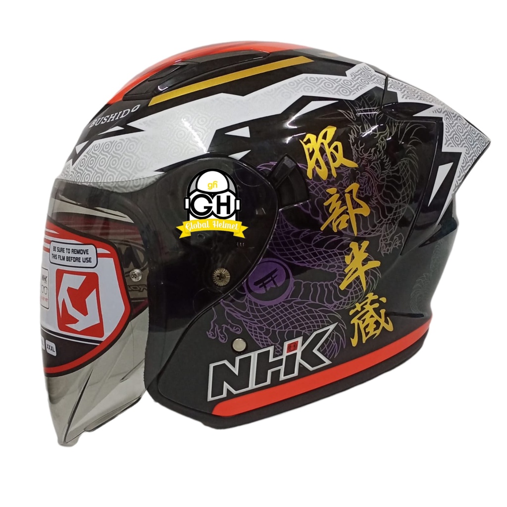 NHK S1 GP PRO GRAFIK SE MIHAIL BLACK RED GPPRO DOUBLE VISOR DD-RING