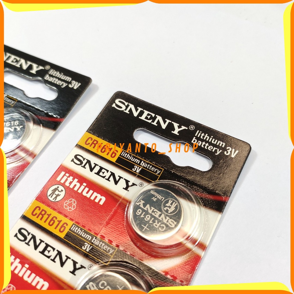 BATREI BATERAI ASLI LITHIUM SNENY CR-1616 CR 1616 3V ORIGINAL TERMURAH