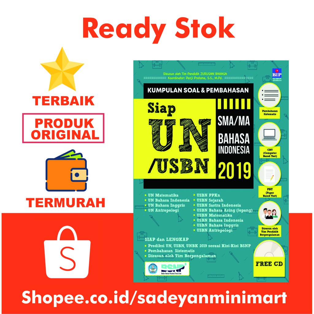 Kumpulan Soal Pembahasan Siap Un Usbn Unbk Sma Ma Bahasa Indonesia 2019 Shopee Indonesia