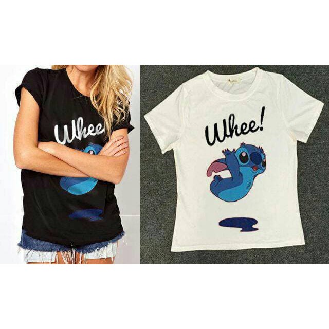 Kaos Lilo Stitch / Tee Lilo - Hitam