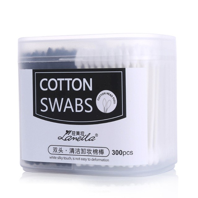 Cotton Bud Box Hitam Putih A655 Cotton Swab Black &amp; White Bersih Steril Cotton Swabs