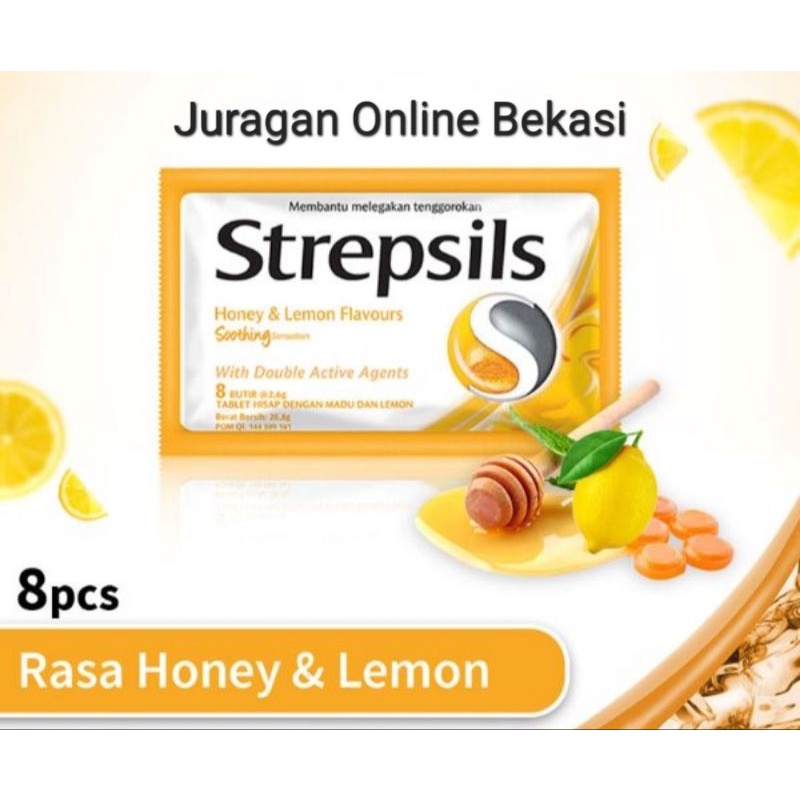 

PERMEN STREPSIL HONEY & LEMON [8x2.6gr]