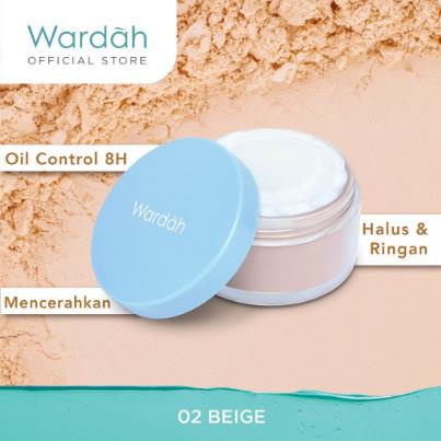 ^ KYRA ^ Wardah Matte Powder Lightening Matte Finish Bedak Tabur Wajah - Netto 20 g