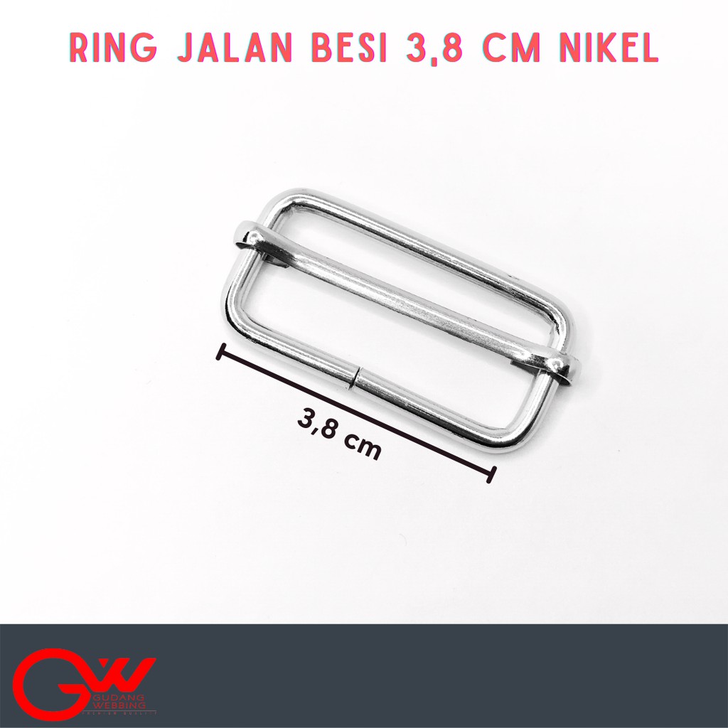 Ring Jalan Besi / Ring Geser / RJ 3,8cm Nickel Eceran