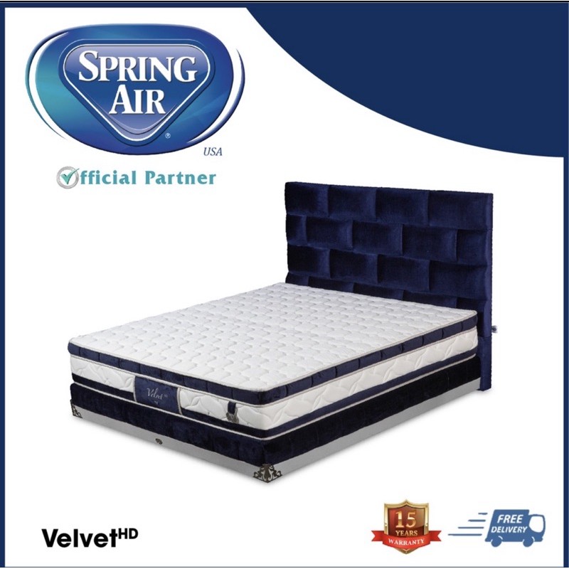 Spring Air Velvet HD Free Sprei & Bantal