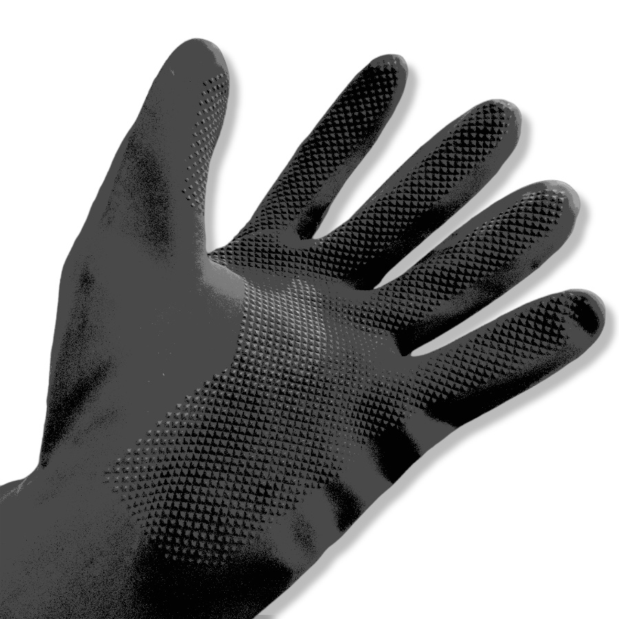 SARUNG TANGAN LATEX HITAM MERK SUN ORIGINAL