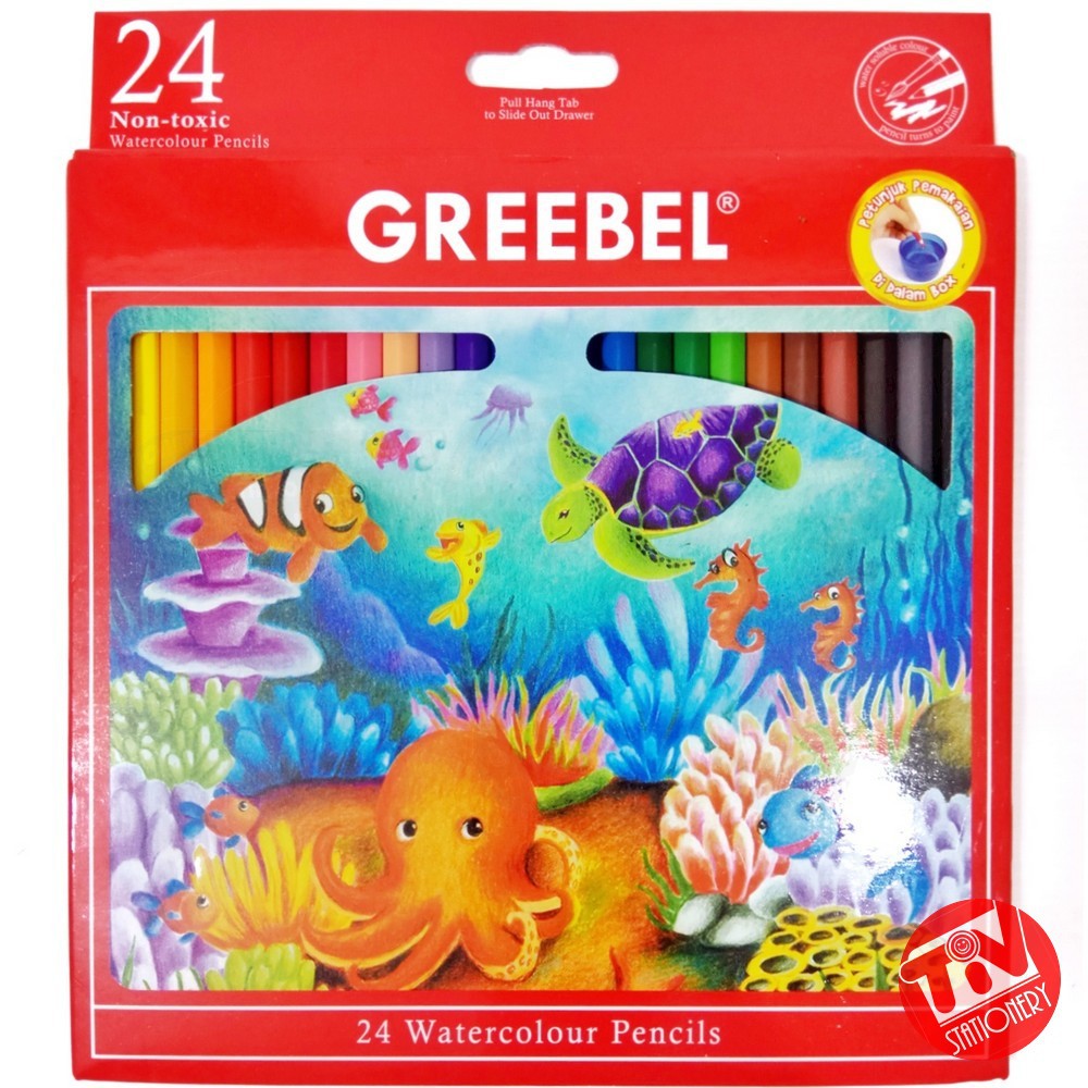 

Pensil Warna GREEBEL Watercolour 24 Warna