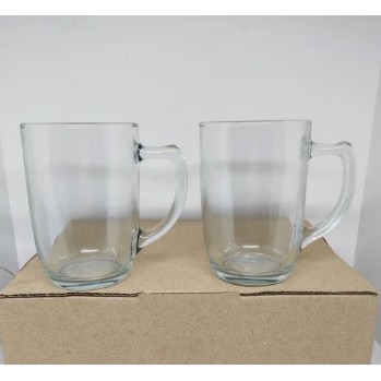 Gelas Kaca Bening Gagang minimal 6 pcs