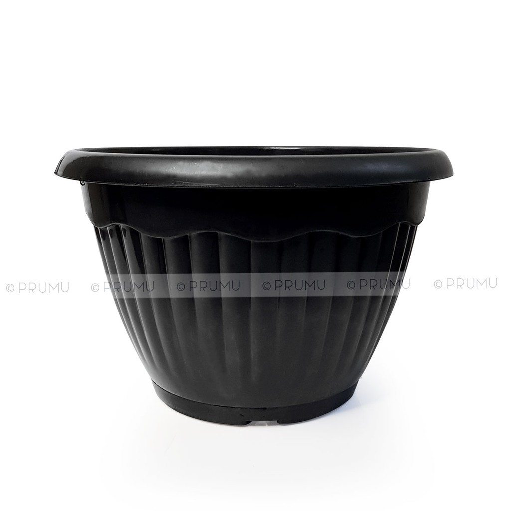 6 Pot Bunga 25 cm - Pot Tanaman - Pot Plastik - Tempat Bunga - Pot Hiasan - Clio Akasia 28