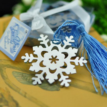

Wedding Souvenir Pembatas Buku Aksesoris Snowflake WJ11