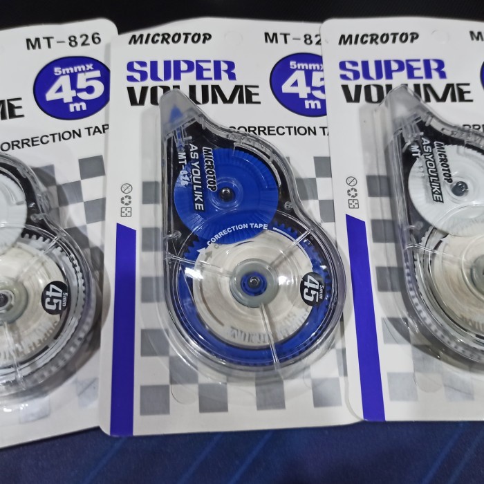 

Terbatas Correction Tape 45 Meter Microtop / Tip Ek Tarik Jumbo Bergaransi