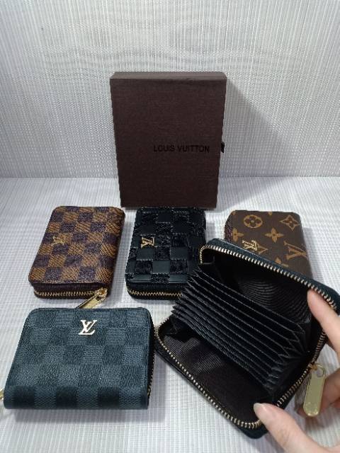 Dompet kartu LV mono damier import with box