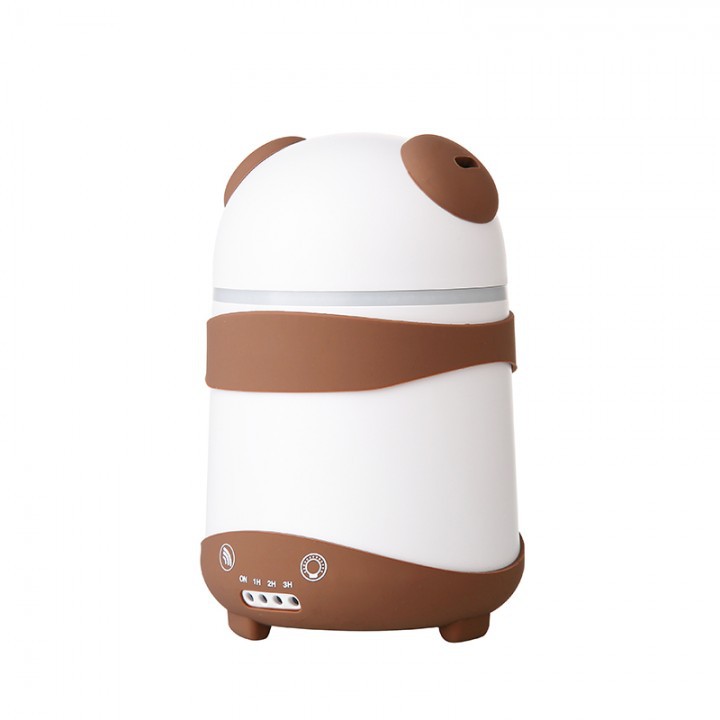 Aroma Diffuser PANDA Ultrasonic Humidifier Dual Nozzle 150ml Coklat