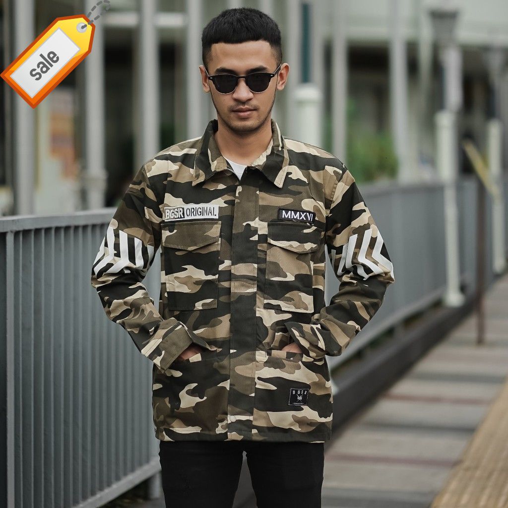 JAKET PRIA - JAKET CAMO BGSR - SEMI PARKA - TURCKER - JAKET LORENG - SEMI PARKA LORENG - JAKET BGSR