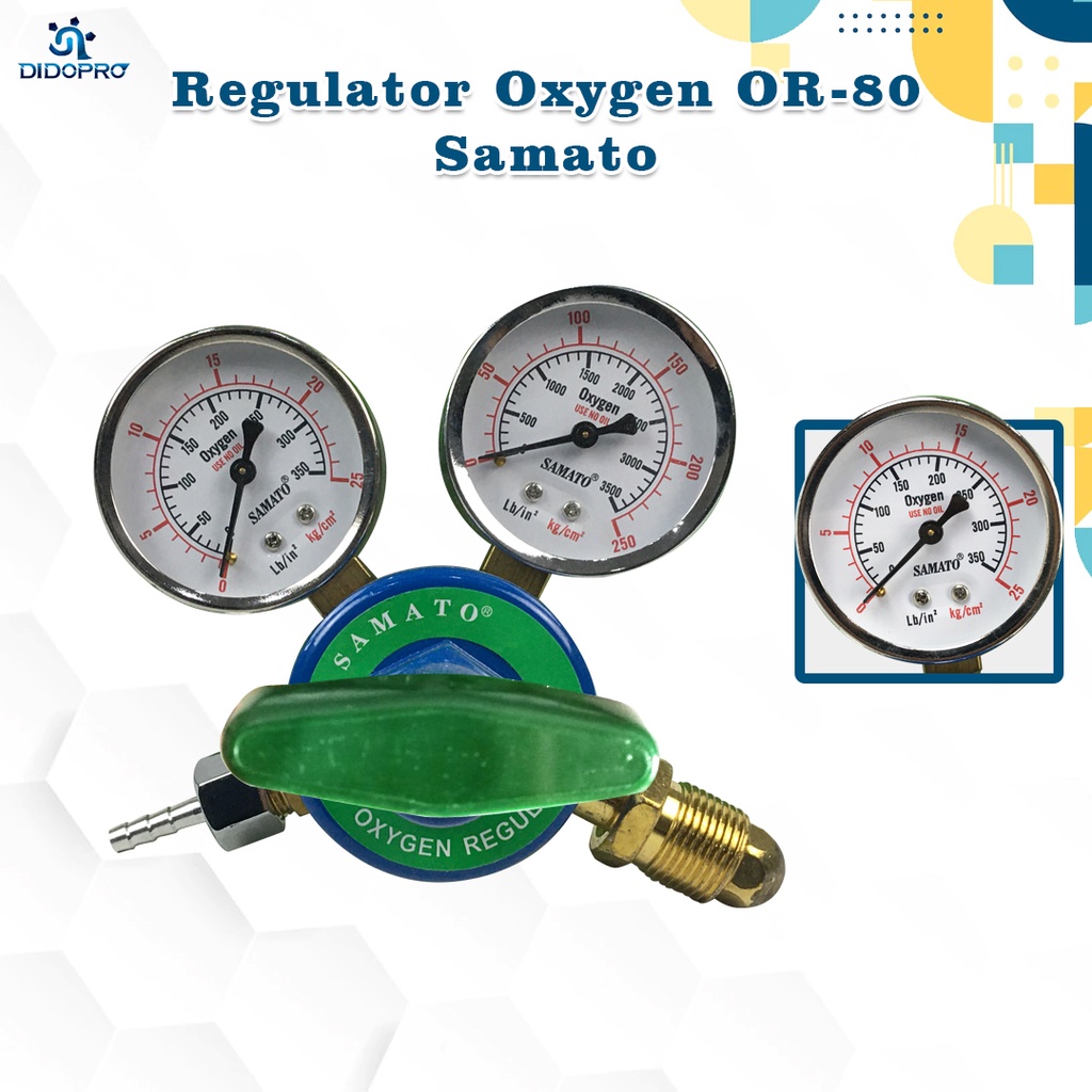 Regulator Las Oksigen Samato Oxygen Tabung Las Oksigen Medis