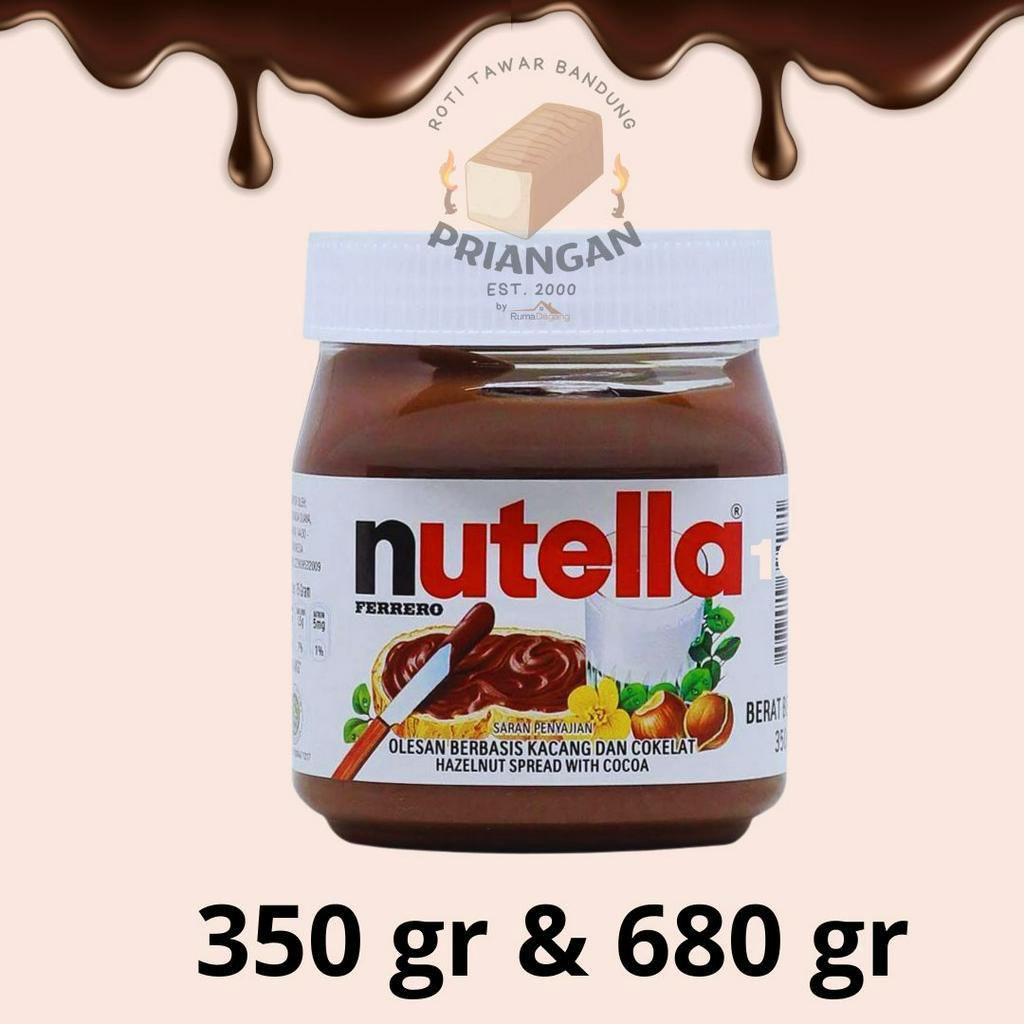 

Nutella 350/680 gram Chocolate Hazelnut Spread / Selai Coklat Hazelnut 350/680 gr