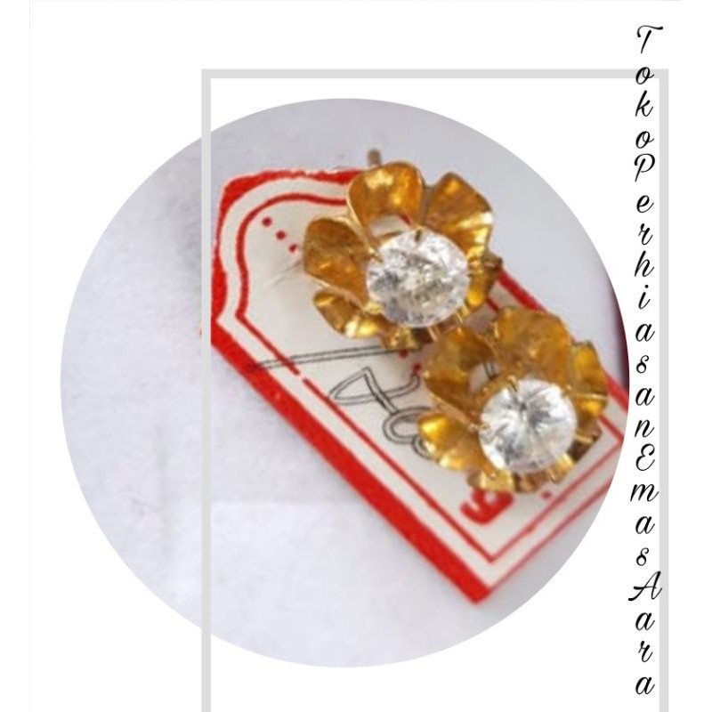 Anting Emas 375 Ceplik Timbul Karawang AD