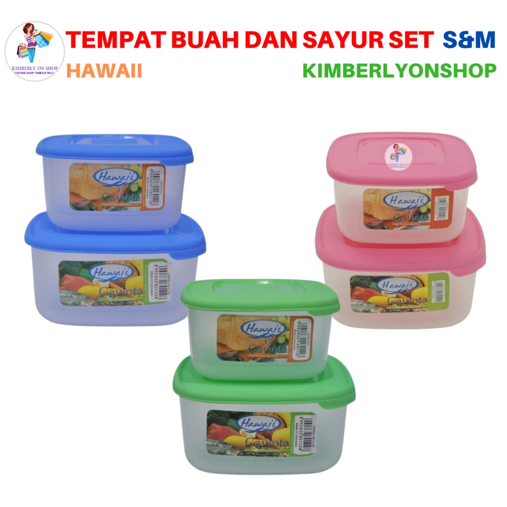 Tempat Buah Sayur Gaviota Set 8011-8012 S M Hawaii