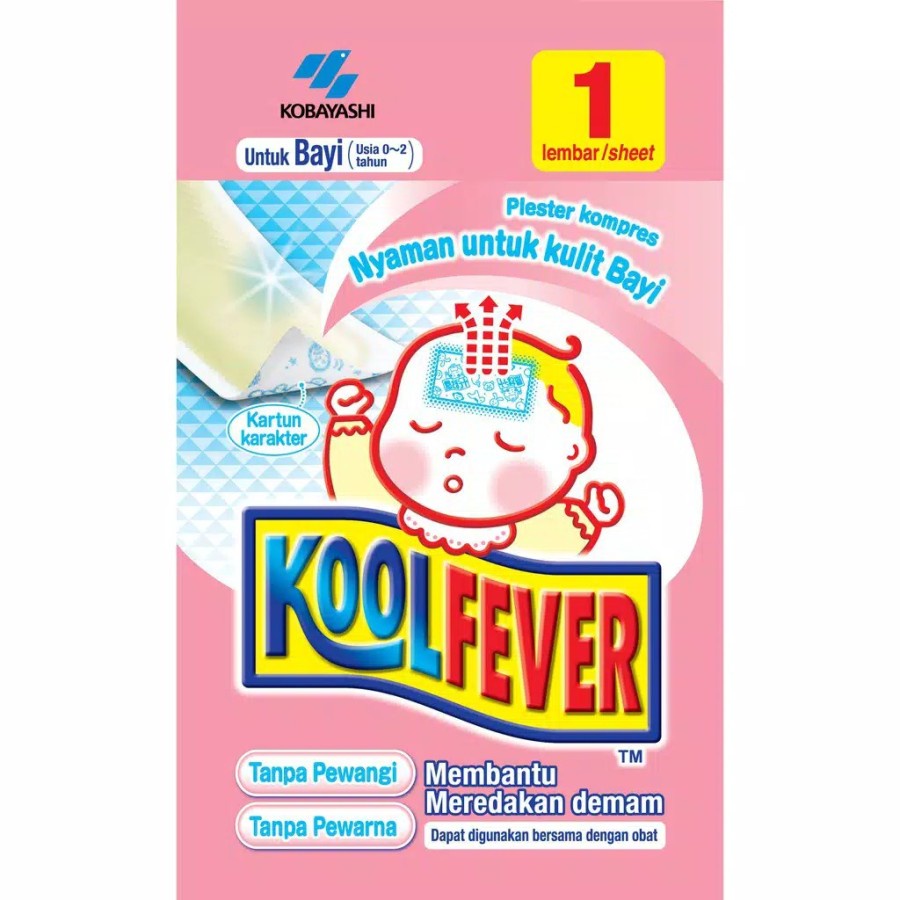 BYE BYE FEVER / KOOLFEVER Kompres Demam Bayi / Anak | Koolfever | Kool Fever Baby