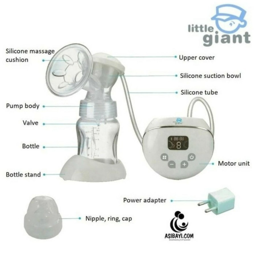 LG 6820 Little Giant Gemini Rechargeable Breast Pump / Pompa ASI Elektrik