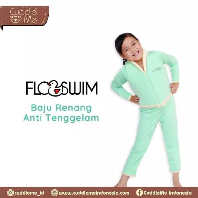 FLOSWIM Diving Baju Renang Anak Mengapung Lengan Panjang Anti Tenggelam Flowswim