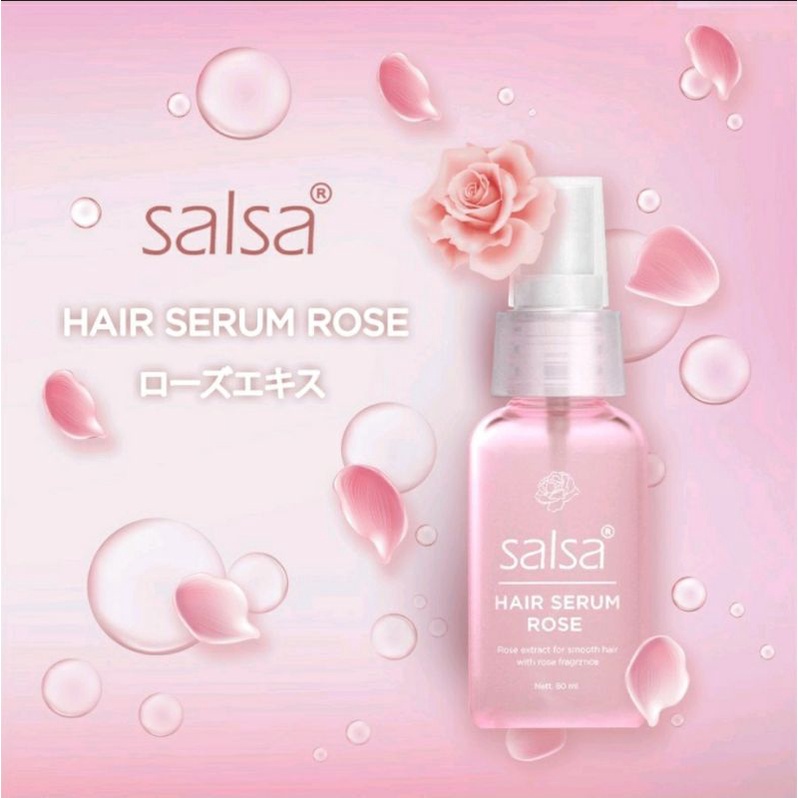 Salsa Hair Serum Rose Spray | Serum Rambut 80ml Hijab Friendly BPOM 80ml | Growth Hair Serum | Keratin Hair serum