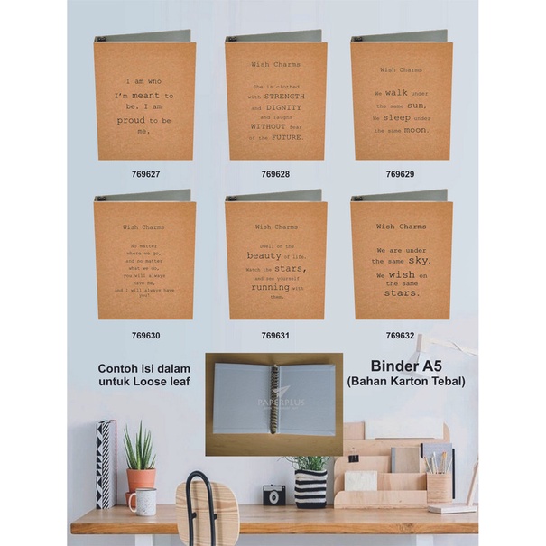 

Binder A5 / Binder Note A5 / Kraft / Set 3034