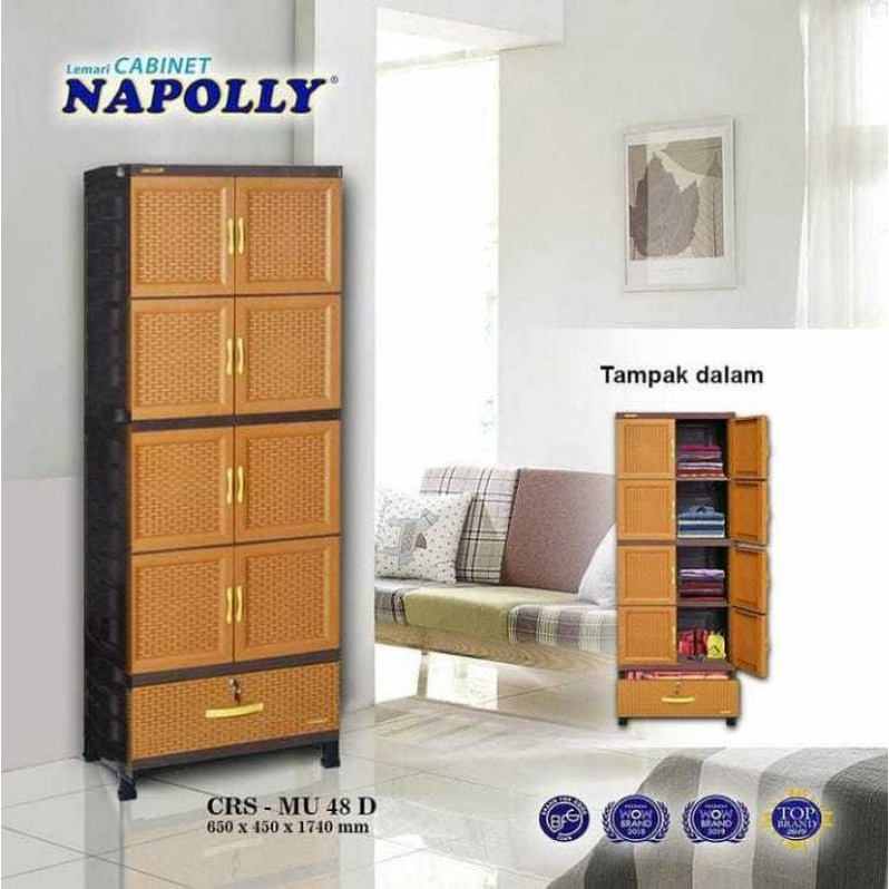 lemari plastik napolly CRS MU48