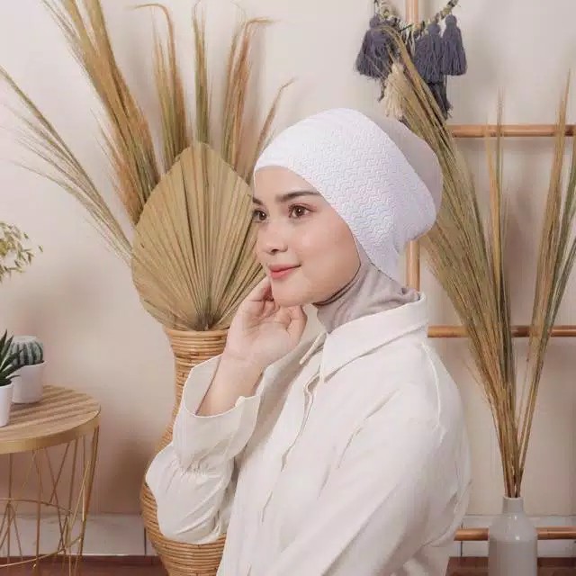 Ciput Rajut Anti Pusing Polos / Inner Hijab / Dalaman Kerudung / CIPUT RAJUT 1 WARNA