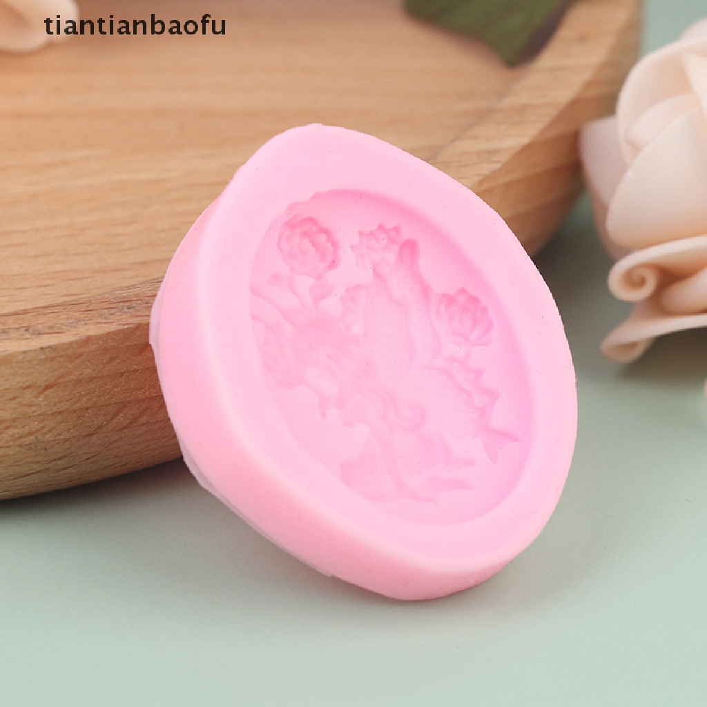 [tiantianbaofu] Fairy Silicone Mold Cake Decor Tools Cookie Baking Candy Chocolate Soap Mold Boutique