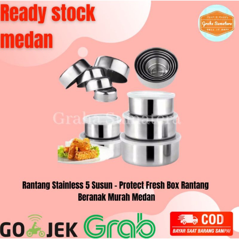 Rantang Stainless 5 Susun - Protect Fresh Box Rantang Beranak Murah Medan