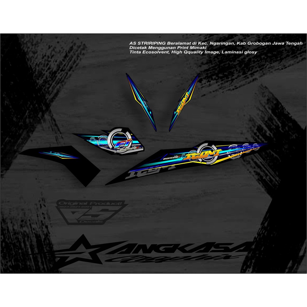 015A STRIPING STIKER BEAT FI 2014 RACING KEREN