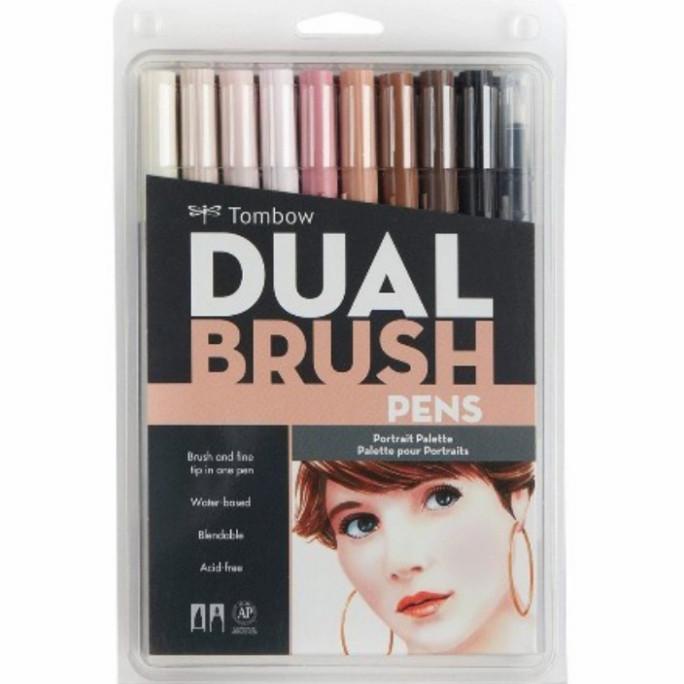 

(BISA COD) Tombow ABT Set 10 Potrait Dual Brush Pen, Twin Tip GRATIS ONGKIR Kode 603