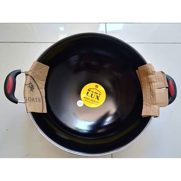 Wajan Kuping Enamel Hitam 32 Cm