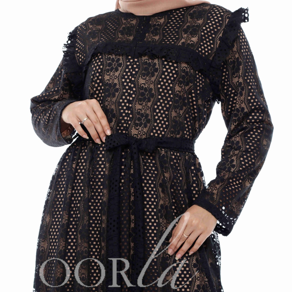 NOORLA - GAMIS NADIRA / DRESS BRUKAT PREMIUM / TUNIC HIJAB