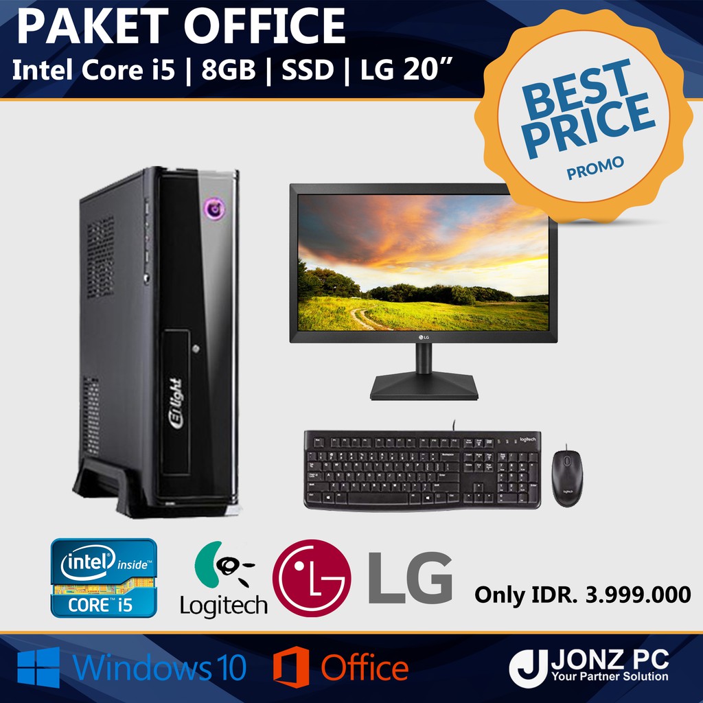 PC Rakitan | Core i5 | Paket Office Lengkap | Siap Pakai