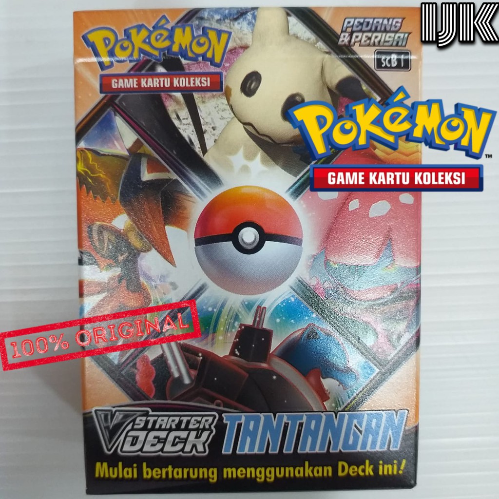 Kartu Pokemon TCG Seri 8 V Starter Deck Tantangan SCB1 Pedang Perisai Vmax Koleksi