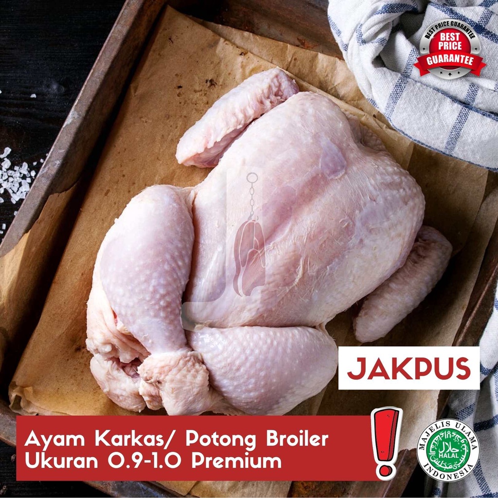 

Ayam Karkas/ Potong Broiler Ukuran 0.9-1.0 potongan 10 - JAKPUS