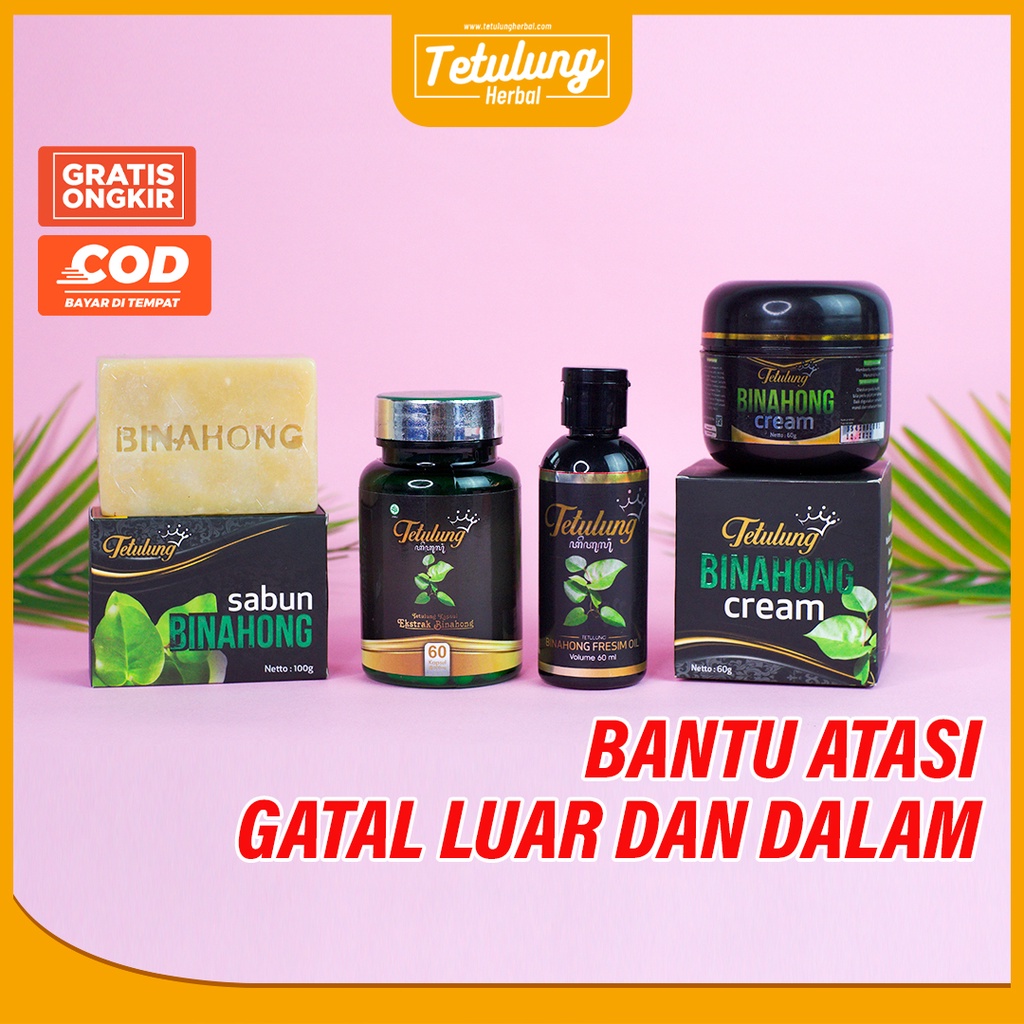 PAKET AMPUH OBAT SALEP MINYAK GATAL TERBAIK EKSTRAK DAUN BINAHONG [SUDAH BPOM]