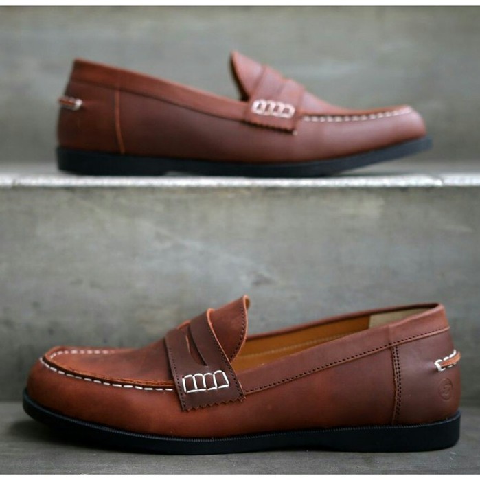 Gustavo Brown | Sepatu Kulit Asli Vintage Klasik Pria Cowok Men Loafers Footwear | FORIND x Zapato