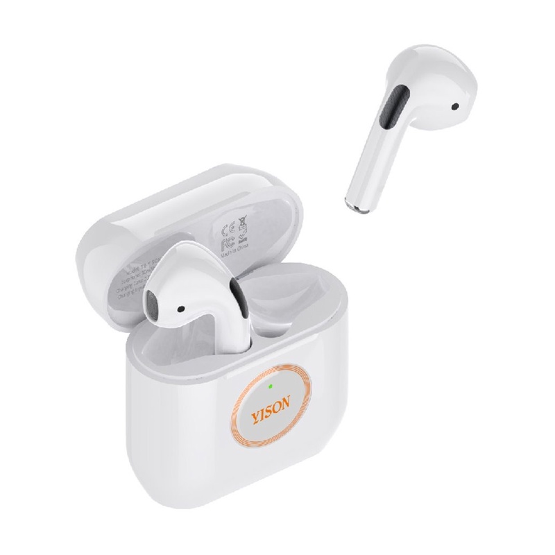 YISON Airpods TWS T8 Earphone Headset Bluetooth Sport Olahraga Handsfree Super Bass