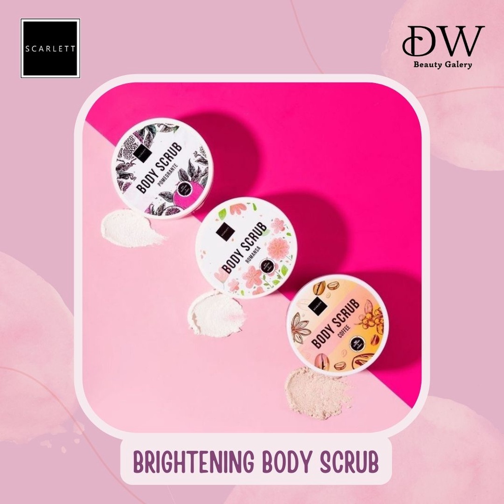 Jual SCARLETT Whitening Body Scrub All Varian (250ml) Shopee Indonesia