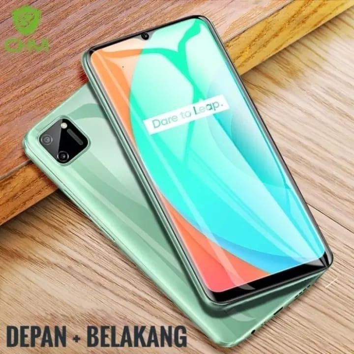 REALME C55 C55 NFC C15 C12 C11 2020 ANTI GORES HYDROGEL FULLSET CLEAR DEPAN DAN BELAKANG BENING FRONT AND BACK SCREEN GUARD JELL PELINDUNG LAYAR DAN BELAKANG ANTI JAMUR SKIN GARSKIN