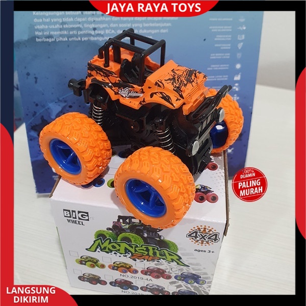 Mainan Mobil Monster Truck Monster Zap dan Mainan Anak Bayi Tekan Mainan Bentuk Bebek Sepeda Motor Terbaru Murah