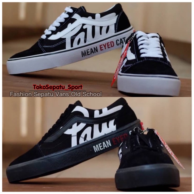 SEPATU VANS OLD SCHOOL PRIA, MEAN EYED CAT, VANS OLD SCHOOL MOTIF