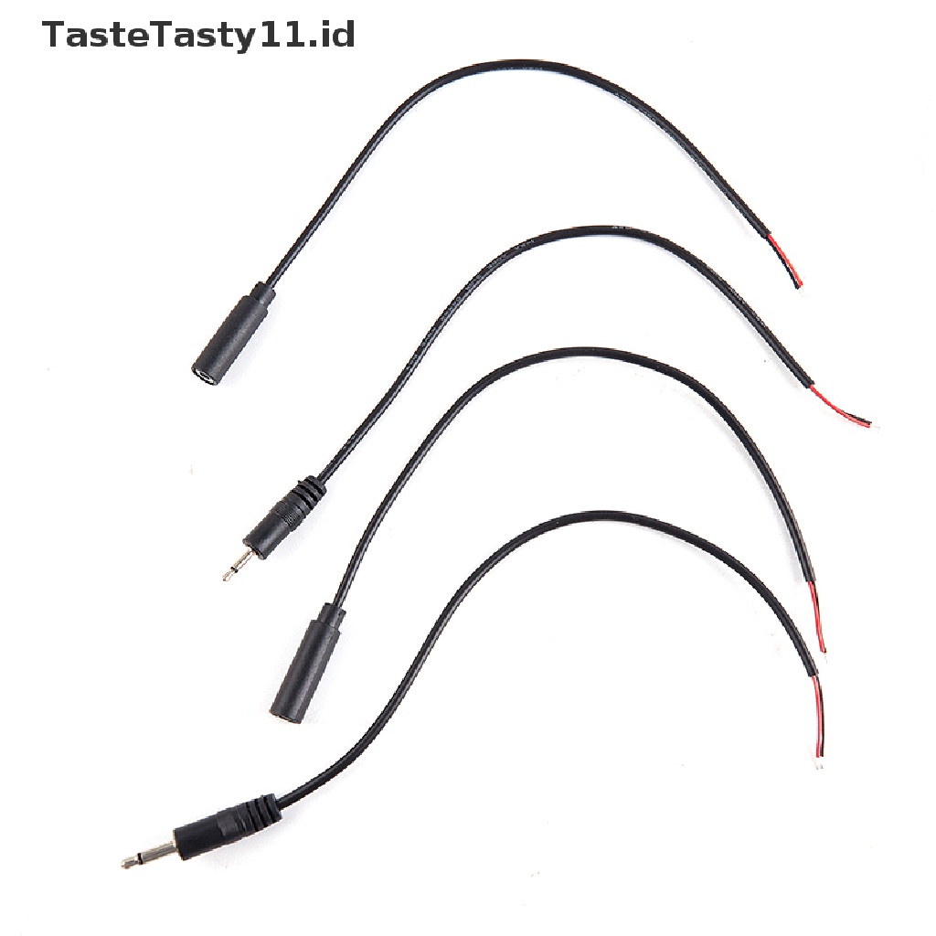 【TasteTasty】 2.5mm 3.5mm Mono Connector Cable Plug 2pin Extension Wire DIY Audio Cable .
