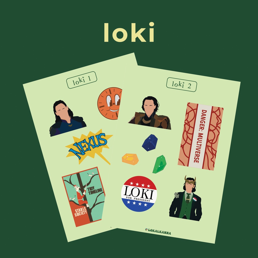 

(READY STOCK) LOKI MARVEL STICKER VINYL GLOSSY